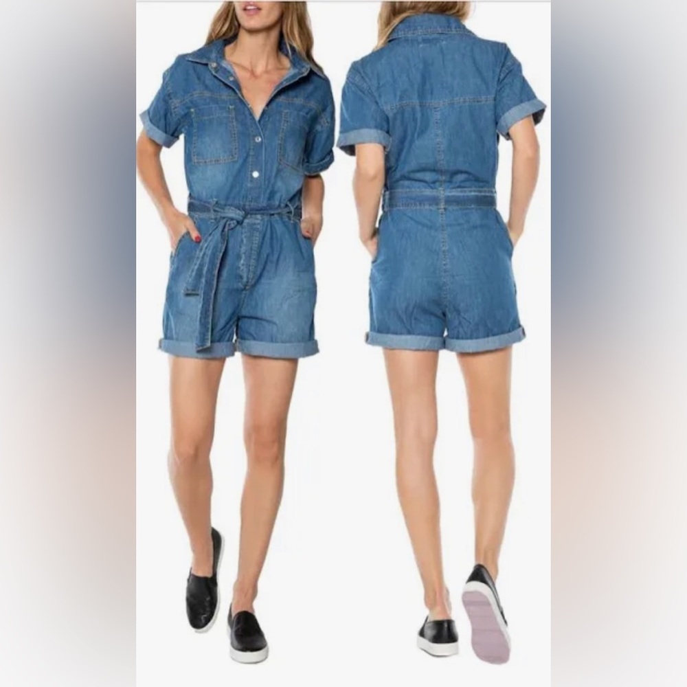 Juicy Couture NWT Denim Barbie Style Romper